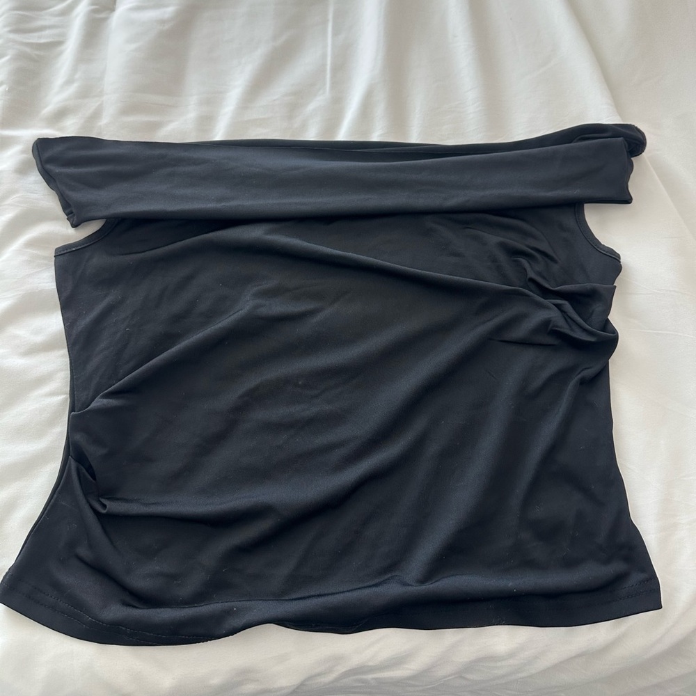 Black Off-Shoulder Top